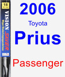 Passenger Wiper Blade for 2006 Toyota Prius - Vision Saver