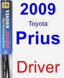 Driver Wiper Blade for 2009 Toyota Prius - Vision Saver