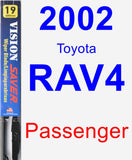 Passenger Wiper Blade for 2002 Toyota RAV4 - Vision Saver