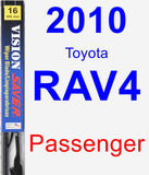 Passenger Wiper Blade for 2010 Toyota RAV4 - Vision Saver