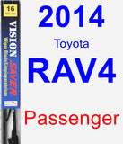 Passenger Wiper Blade for 2014 Toyota RAV4 - Vision Saver