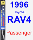 Passenger Wiper Blade for 1996 Toyota RAV4 - Vision Saver