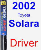 Driver Wiper Blade for 2002 Toyota Solara - Vision Saver