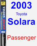 Passenger Wiper Blade for 2003 Toyota Solara - Vision Saver