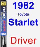 Driver Wiper Blade for 1982 Toyota Starlet - Vision Saver