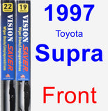 Front Wiper Blade Pack for 1997 Toyota Supra - Vision Saver