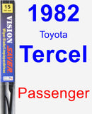 Passenger Wiper Blade for 1982 Toyota Tercel - Vision Saver