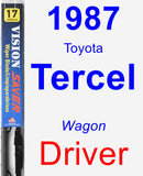 Driver Wiper Blade for 1987 Toyota Tercel - Vision Saver