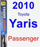 Passenger Wiper Blade for 2010 Toyota Yaris - Vision Saver