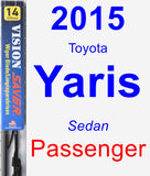Passenger Wiper Blade for 2015 Toyota Yaris - Vision Saver