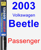 Passenger Wiper Blade for 2003 Volkswagen Beetle - Vision Saver