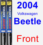 Front Wiper Blade Pack for 2004 Volkswagen Beetle - Vision Saver