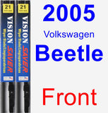 Front Wiper Blade Pack for 2005 Volkswagen Beetle - Vision Saver