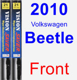 Front Wiper Blade Pack for 2010 Volkswagen Beetle - Vision Saver