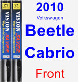 Front Wiper Blade Pack for 2010 Volkswagen Beetle Cabrio - Vision Saver