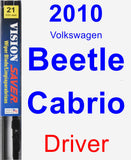 Driver Wiper Blade for 2010 Volkswagen Beetle Cabrio - Vision Saver