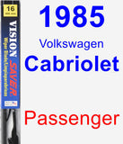 Passenger Wiper Blade for 1985 Volkswagen Cabriolet - Vision Saver