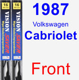 Front Wiper Blade Pack for 1987 Volkswagen Cabriolet - Vision Saver