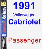 Passenger Wiper Blade for 1991 Volkswagen Cabriolet - Vision Saver