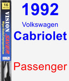 Passenger Wiper Blade for 1992 Volkswagen Cabriolet - Vision Saver