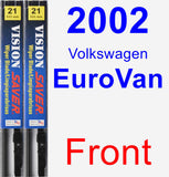 Front Wiper Blade Pack for 2002 Volkswagen EuroVan - Vision Saver