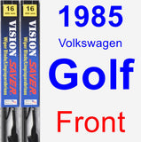 Front Wiper Blade Pack for 1985 Volkswagen Golf - Vision Saver