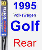 Rear Wiper Blade for 1995 Volkswagen Golf - Vision Saver