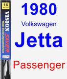 Passenger Wiper Blade for 1980 Volkswagen Jetta - Vision Saver