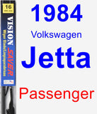 Passenger Wiper Blade for 1984 Volkswagen Jetta - Vision Saver