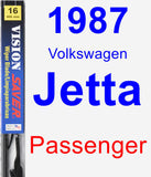 Passenger Wiper Blade for 1987 Volkswagen Jetta - Vision Saver