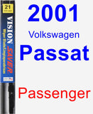 Passenger Wiper Blade for 2001 Volkswagen Passat - Vision Saver