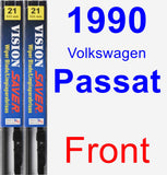 Front Wiper Blade Pack for 1990 Volkswagen Passat - Vision Saver