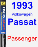 Passenger Wiper Blade for 1993 Volkswagen Passat - Vision Saver