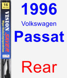 Rear Wiper Blade for 1996 Volkswagen Passat - Vision Saver