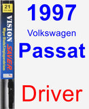 Driver Wiper Blade for 1997 Volkswagen Passat - Vision Saver