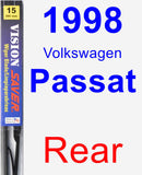 Rear Wiper Blade for 1998 Volkswagen Passat - Vision Saver