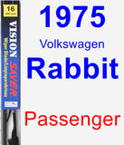 Passenger Wiper Blade for 1975 Volkswagen Rabbit - Vision Saver