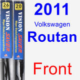 Front Wiper Blade Pack for 2011 Volkswagen Routan - Vision Saver