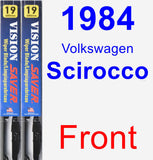 Front Wiper Blade Pack for 1984 Volkswagen Scirocco - Vision Saver