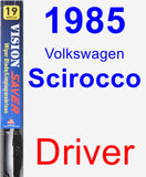 Driver Wiper Blade for 1985 Volkswagen Scirocco - Vision Saver