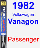 Passenger Wiper Blade for 1982 Volkswagen Vanagon - Vision Saver