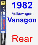 Rear Wiper Blade for 1982 Volkswagen Vanagon - Vision Saver