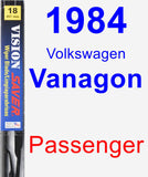 Passenger Wiper Blade for 1984 Volkswagen Vanagon - Vision Saver