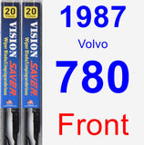 Front Wiper Blade Pack for 1987 Volvo 780 - Vision Saver