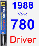 Driver Wiper Blade for 1988 Volvo 780 - Vision Saver