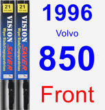 Front Wiper Blade Pack for 1996 Volvo 850 - Vision Saver