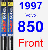 Front Wiper Blade Pack for 1997 Volvo 850 - Vision Saver