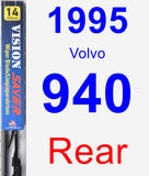 Rear Wiper Blade for 1995 Volvo 940 - Vision Saver