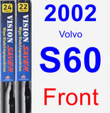 Front Wiper Blade Pack for 2002 Volvo S60 - Vision Saver