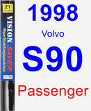 Passenger Wiper Blade for 1998 Volvo S90 - Vision Saver